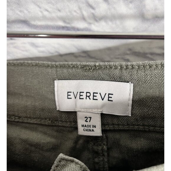 EVEREVE Women's Light Green Linen Blend Cargo Jogger Pants 27 - Picture 4 of 5